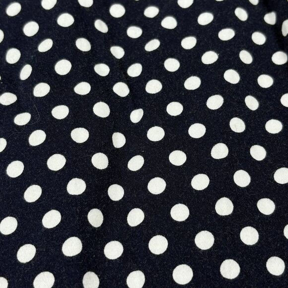 Modcloth Navy Polka Dot A-Line Knit Skirt Nautical Flirty Girly Date Night M - Picture 10 of 16
